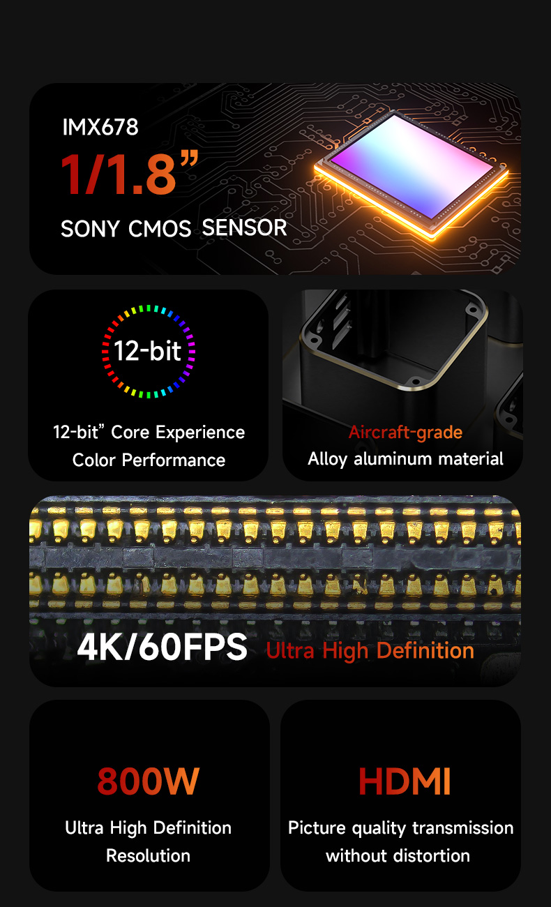 Mechanic Vision Pro IMX678 Son - 4K Microscope Camera Sony Sensor recension och pris