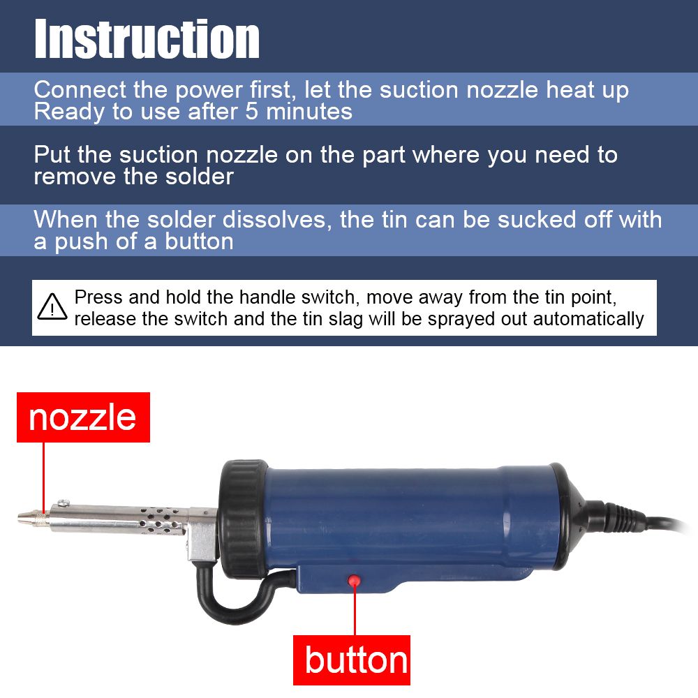 New Desoldering Machine Remove - Desoldering Pump Electric Vacuum Station recension och pris