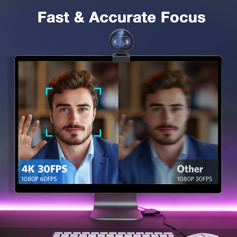 4K Webcam EMEET S600 SmartCam  - 4K Microscope Camera Sony Sensor recension och pris